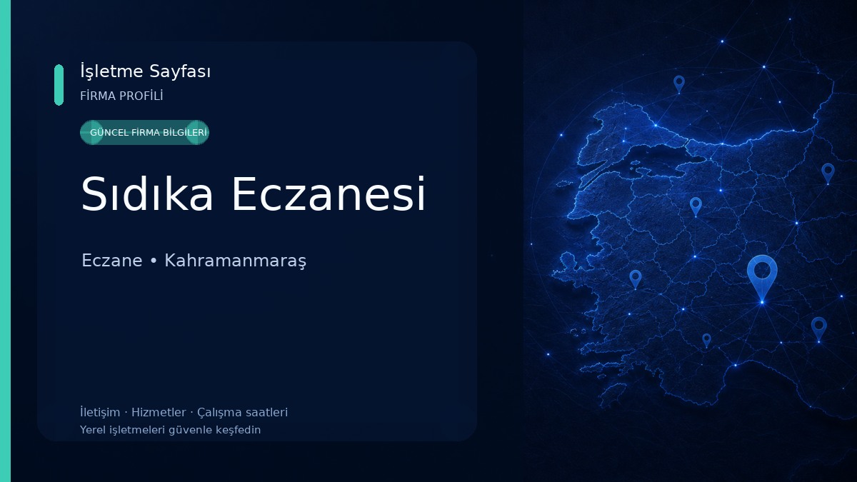 Sıdıka Eczanesi Eczane