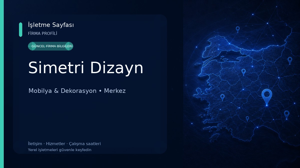 Simetri Dizayn Mobilya & Dekorasyon