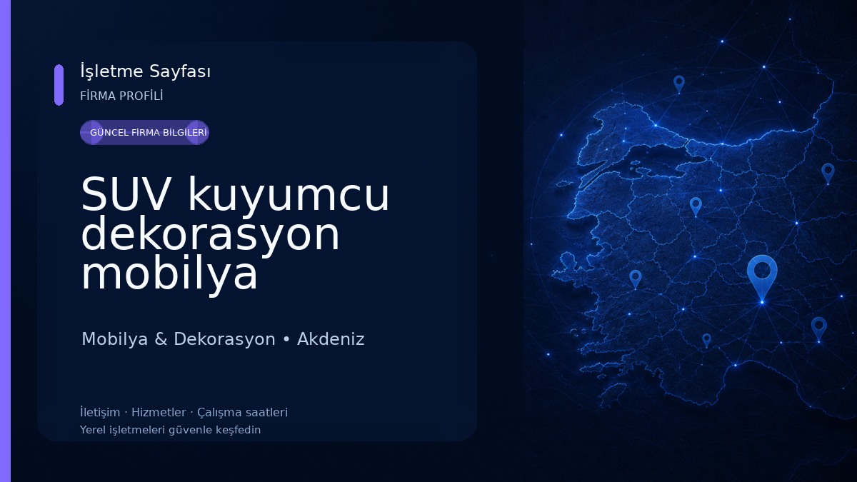 SUV kuyumcu dekorasyon mobilya Mobilya & Dekorasyon