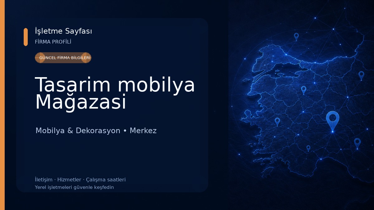 Tasarim mobilya Mağazasi Mobilya & Dekorasyon