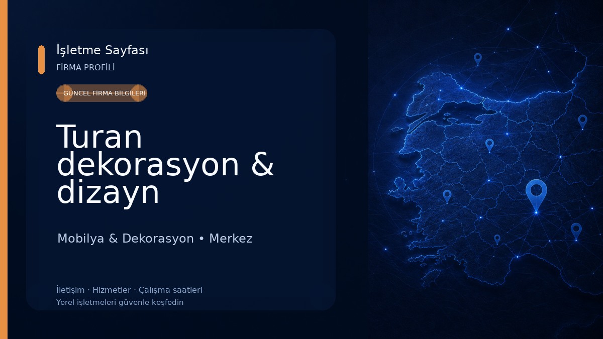 Turan dekorasyon & dizayn Mobilya & Dekorasyon