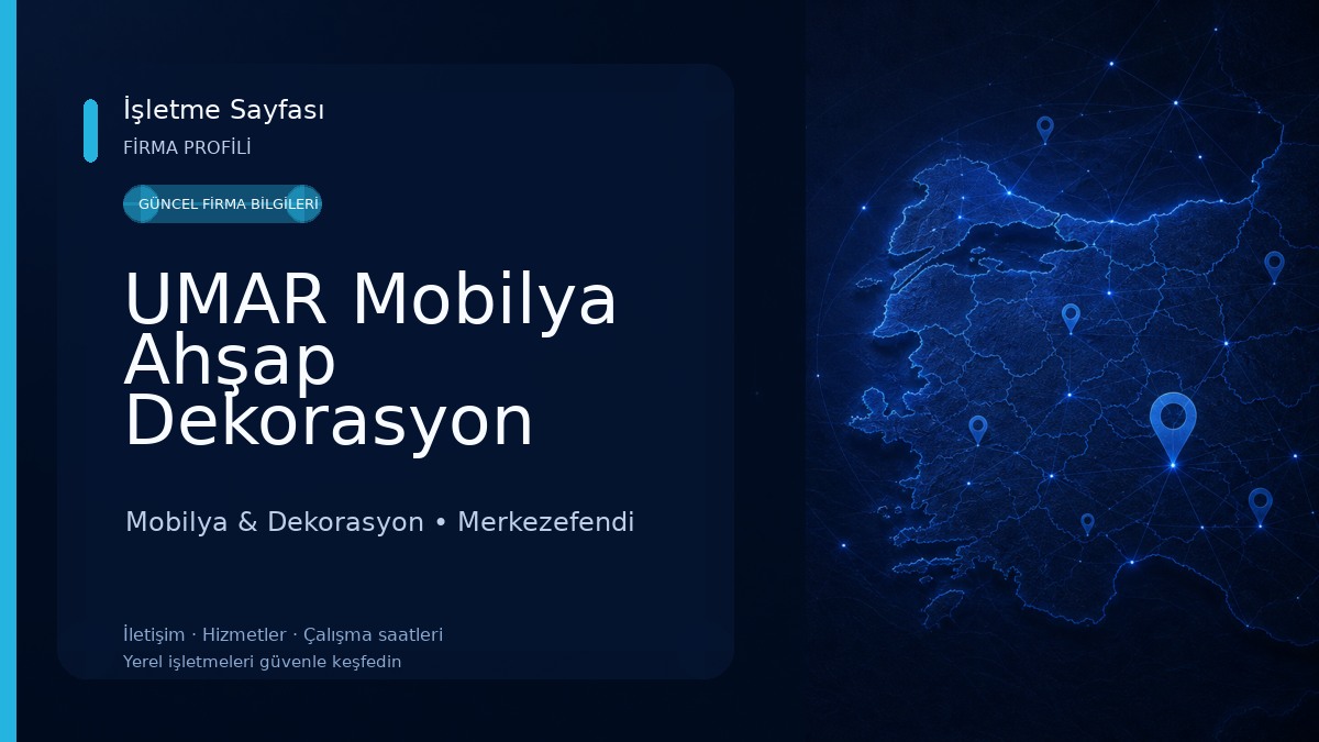 UMAR Mobilya Ahşap Dekorasyon Mobilya & Dekorasyon