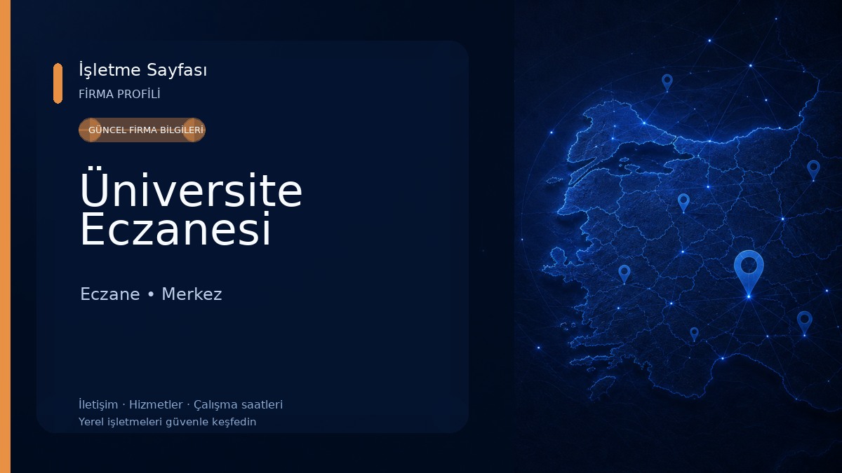 Üniversite Eczanesi Eczane