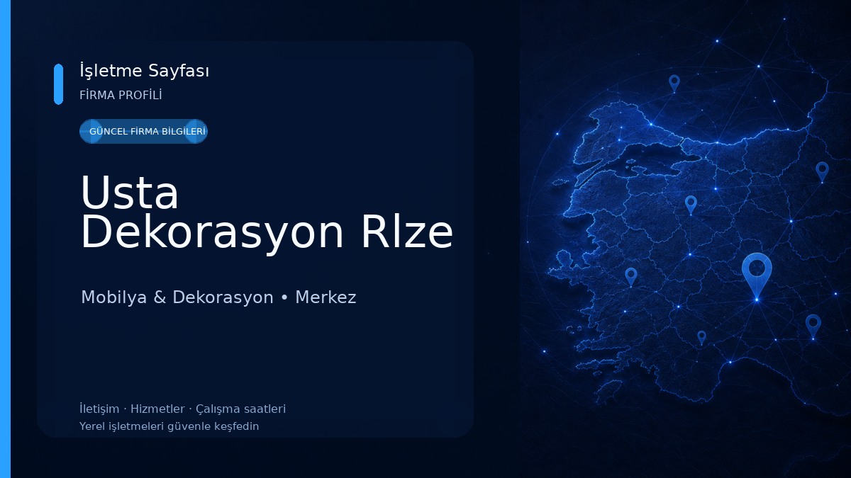 Usta Dekorasyon Rlze Mobilya & Dekorasyon
