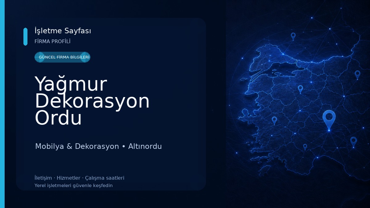 Yağmur Dekorasyon Ordu