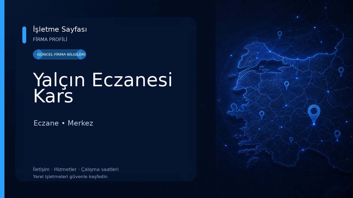 Yalçın Eczanesi Kars Eczane