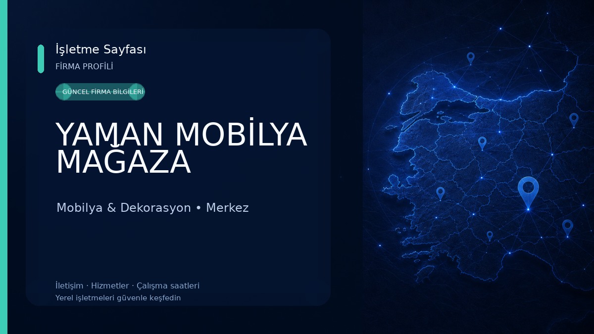 YAMAN MOBİLYA MAĞAZA Mobilya & Dekorasyon