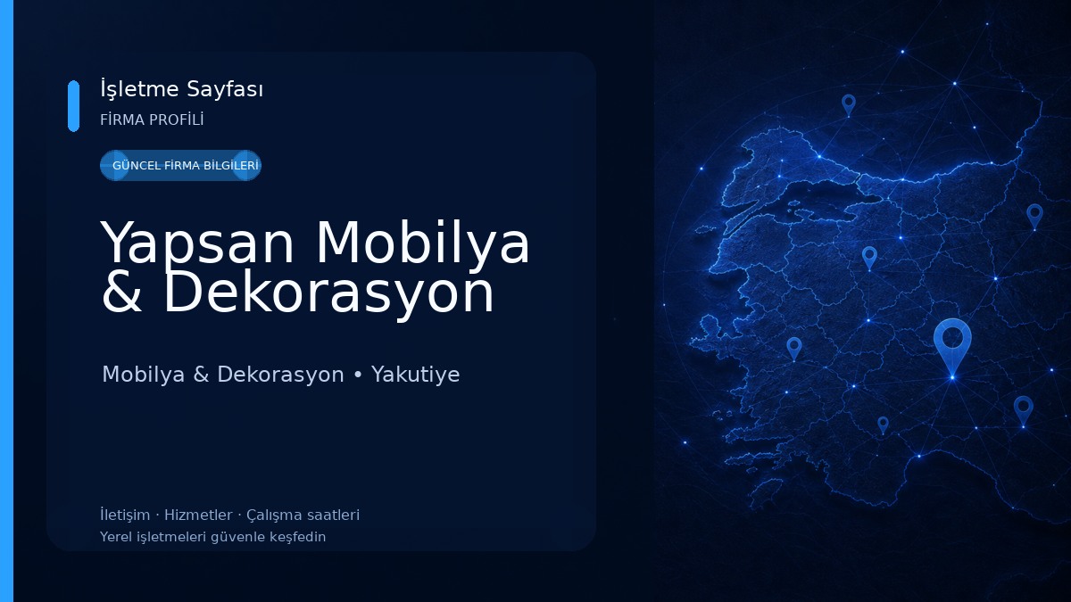 Yapsan Mobilya & Dekorasyon Mobilya & Dekorasyon
