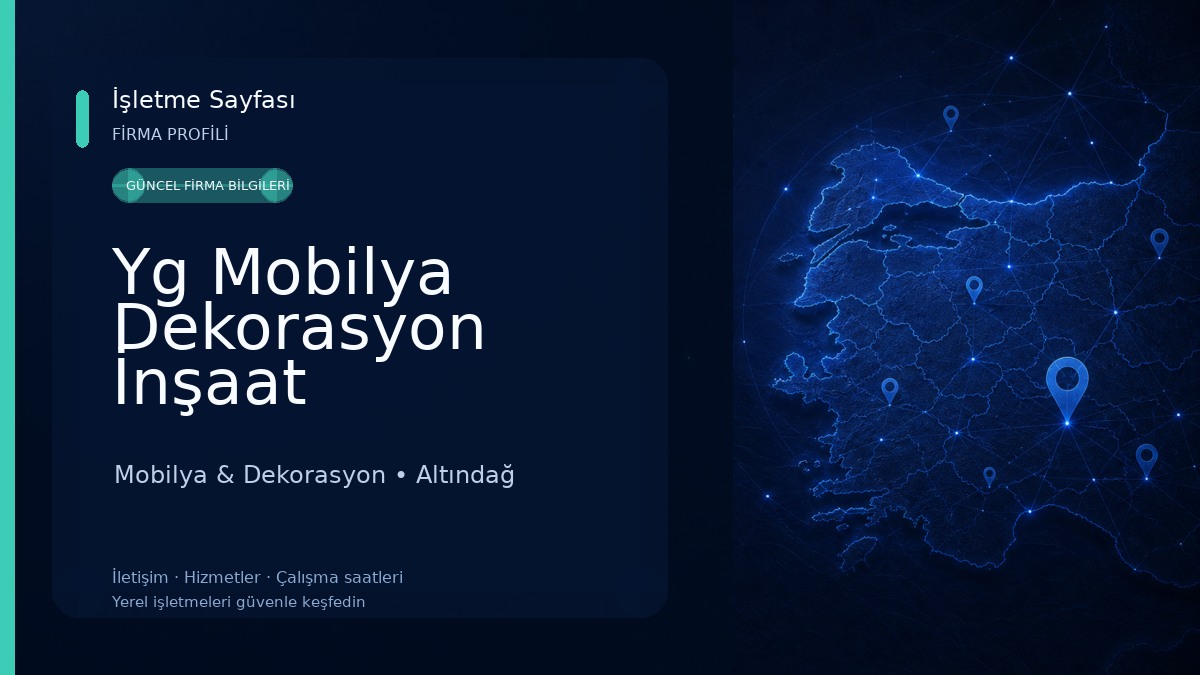 Yg Mobilya Dekorasyon İnşaat