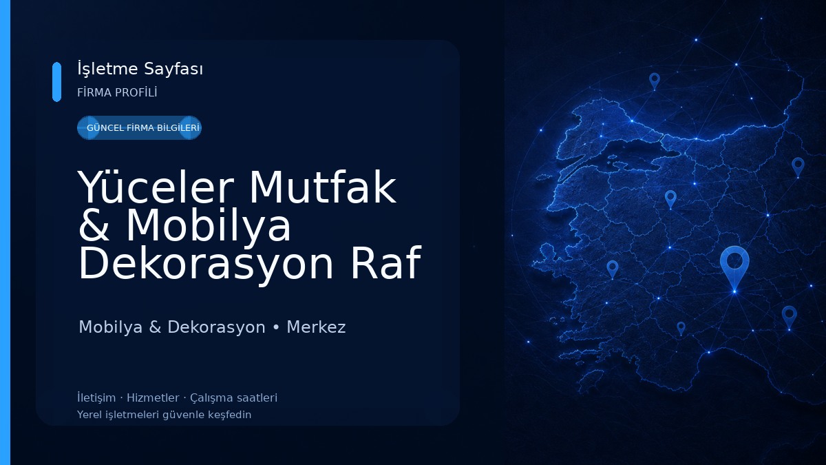 Yüceler Mutfak & Mobilya Dekorasyon Raf Sistemleri 
