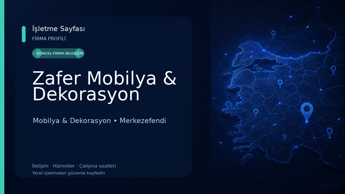 Zafer Mobilya & Dekorasyon Mobilya & Dekorasyon